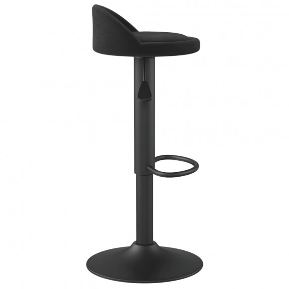 Tabourets de bar 2 pcs Noir Velours