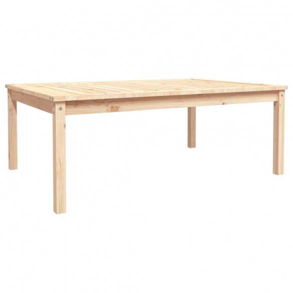 Table de jardin 121x82,5x45 cm bois massif de pin