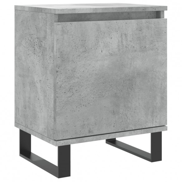 Table de chevet gris béton 40x30x50 cm bois d'ingénierie