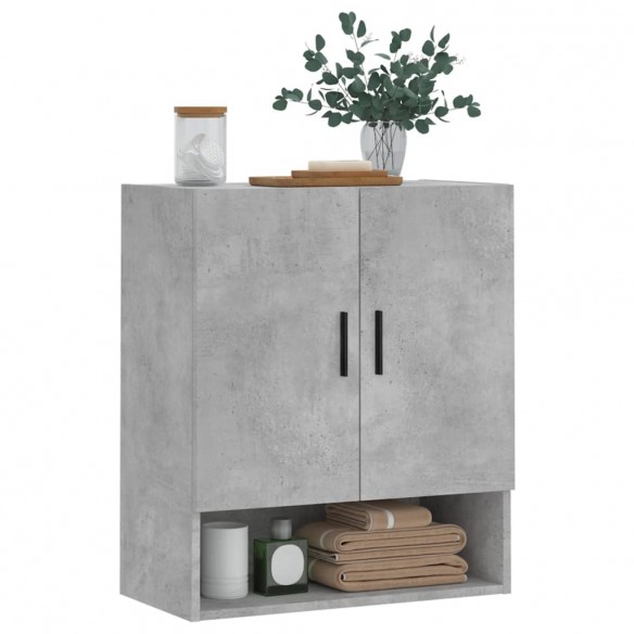 Armoire murale gris béton 60x31x70 cm bois d'ingénierie