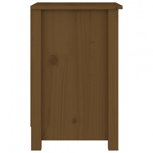 Table de chevet Marron miel 40x35x55 cm Bois de pin massif