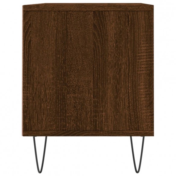 Meuble TV chêne marron 100x34,5x44,5 cm bois d'ingénierie