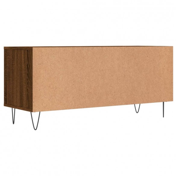 Meuble TV chêne marron 100x34,5x44,5 cm bois d'ingénierie