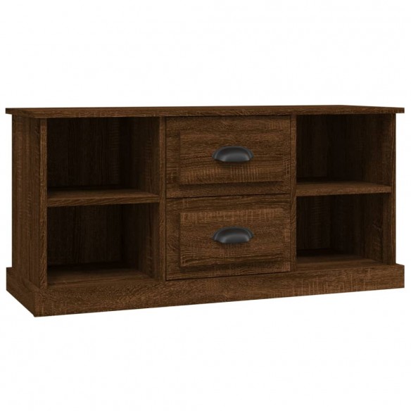 Meuble TV chêne marron 99,5x35,5x48 cm bois d'ingénierie