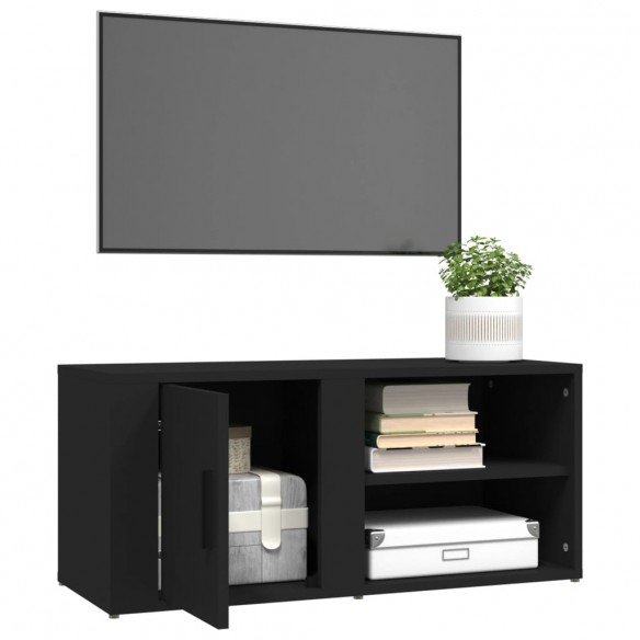 Meubles TV 2 pcs Noir 80x31,5x36 cm Bois d'ingénierie