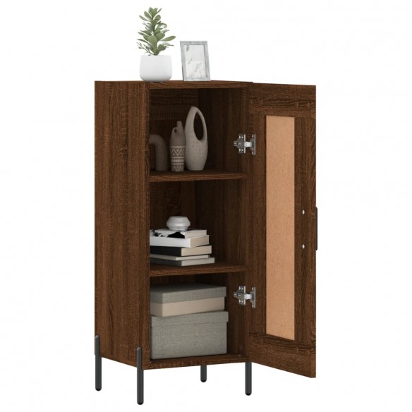 Buffet Chêne marron 34,5x34x90 cm Bois d'ingénierie