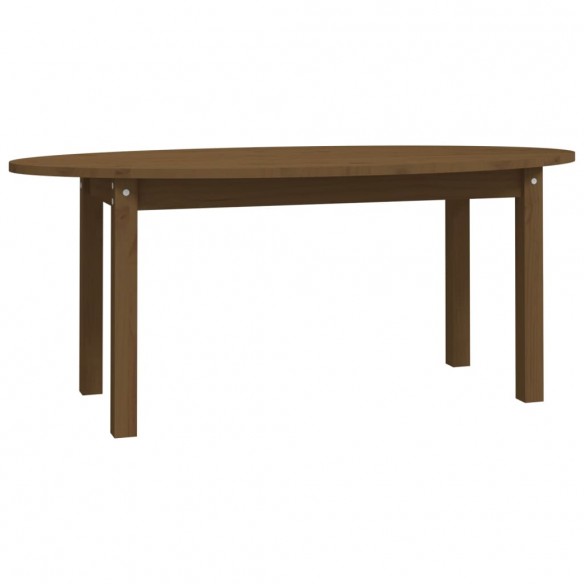 Table basse Marron miel 110x55x45 cm Bois massif de pin