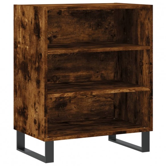 Buffet chêne fumé 57x35x70 cm bois d'ingénierie