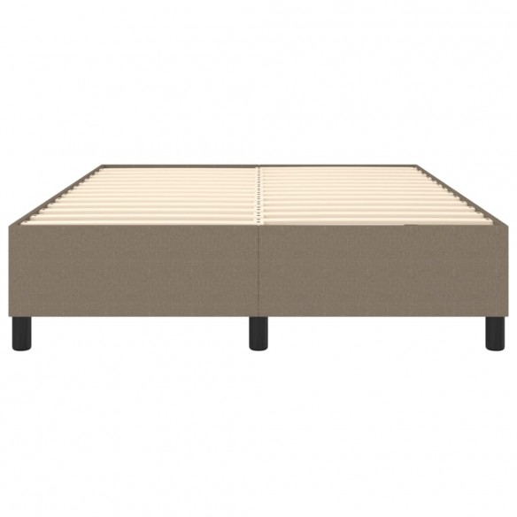 Cadre de lit Taupe 140x200 cm Tissu