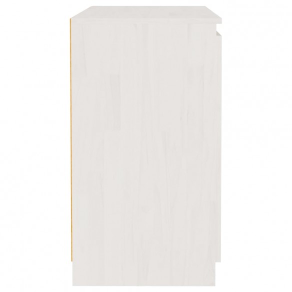 Armoire latérale blanc 60x36x65 cm bois de pin massif