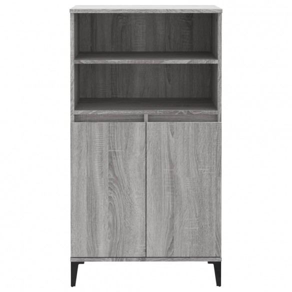 Buffet haut Sonoma gris 60x36x110 cm Bois d'ingénierie