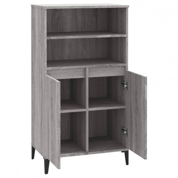 Buffet haut Sonoma gris 60x36x110 cm Bois d'ingénierie