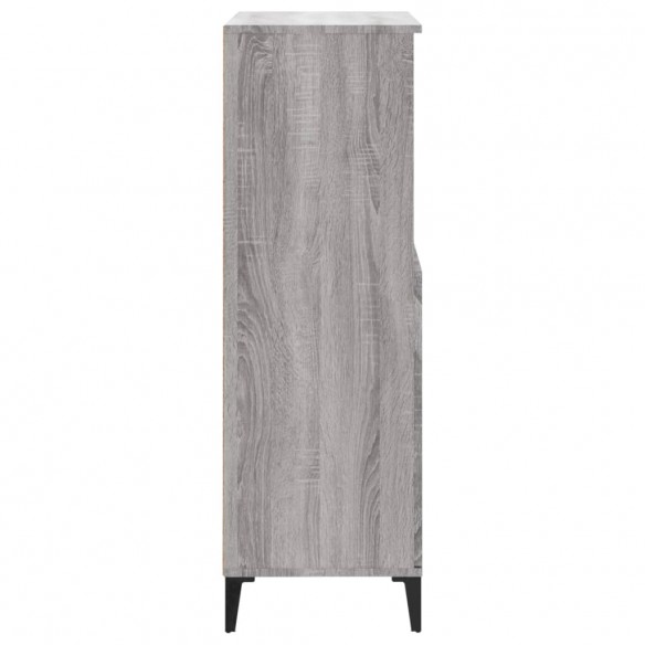 Buffet haut Sonoma gris 60x36x110 cm Bois d'ingénierie