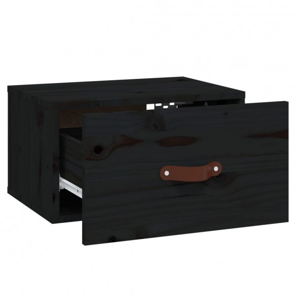 Tables de chevet murales 2 pcs Noir 40x29,5x22 cm