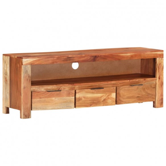 Meuble TV 110x30x40 cm Bois d'acacia massif