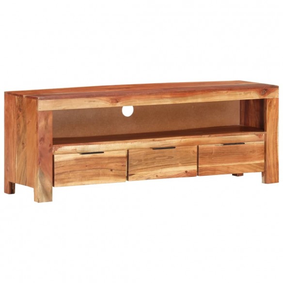 Meuble TV 110x30x40 cm Bois d'acacia massif