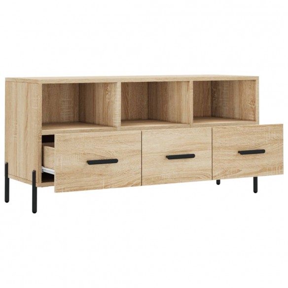 Meuble TV chêne sonoma 102x36x50 cm bois d'ingénierie