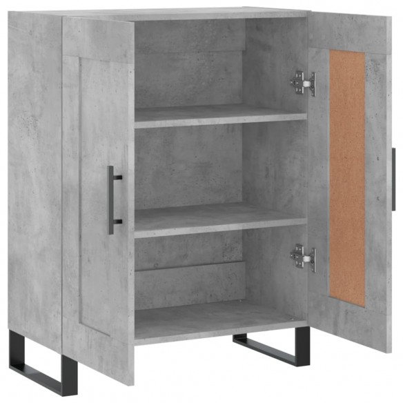 Buffet gris béton 69,5x34x90 cm bois d'ingénierie