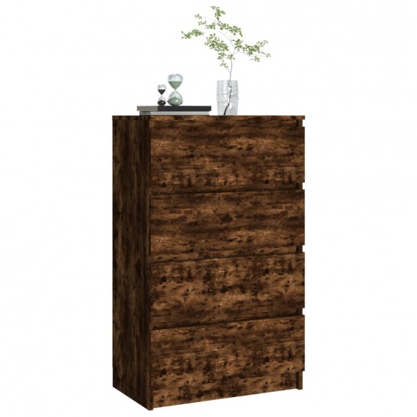 Buffet Chêne fumé 60x35x98,5 cm Bois d'ingénierie