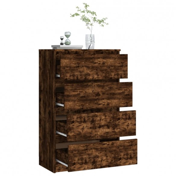 Buffet Chêne fumé 60x35x98,5 cm Bois d'ingénierie