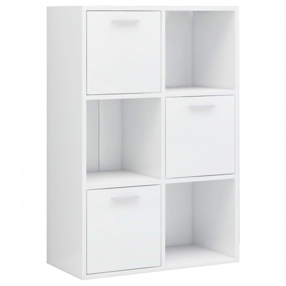 Armoire de rangement Blanc brillant 60x29,5x90 cm Aggloméré