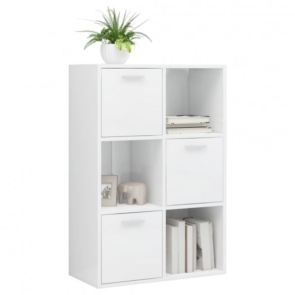 Armoire de rangement Blanc brillant 60x29,5x90 cm Aggloméré