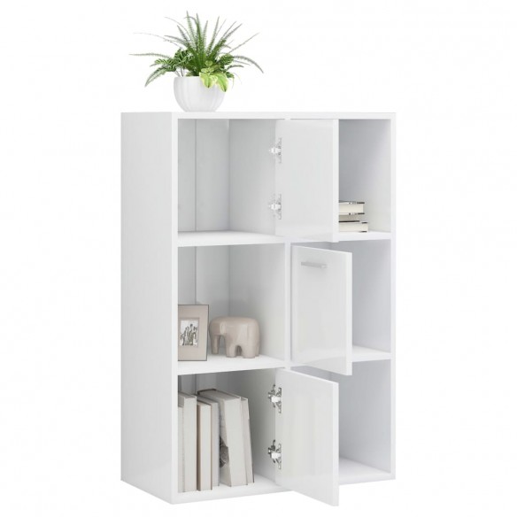 Armoire de rangement Blanc brillant 60x29,5x90 cm Aggloméré