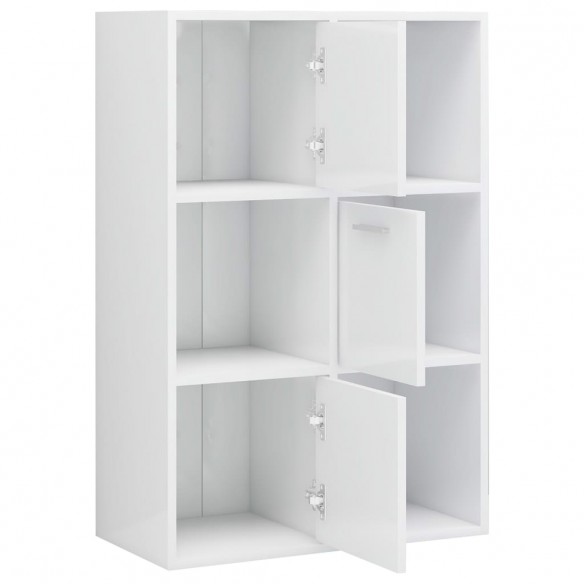 Armoire de rangement Blanc brillant 60x29,5x90 cm Aggloméré