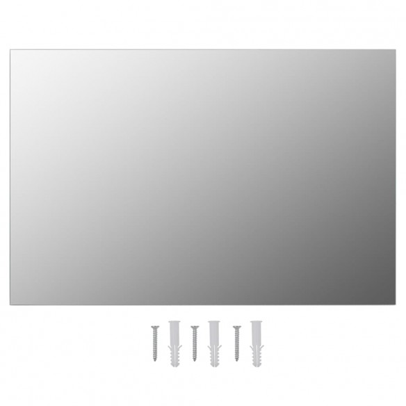 Miroir mural avec lampes LED Rectangulaire Verre