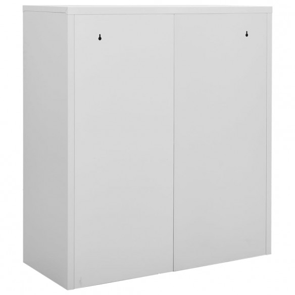 Armoire de bureau Gris clair 90x40x102 cm Acier