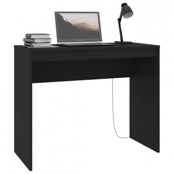 Bureau Noir 90x40x72 cm Bois d'ingénierie