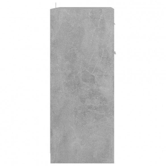 Armoire de salle de bain Gris béton 60x33x80 cm Aggloméré