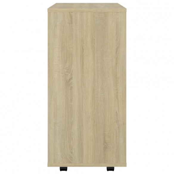 Armoire à roulettes Chêne Sonoma 60x35x75 cm Aggloméré