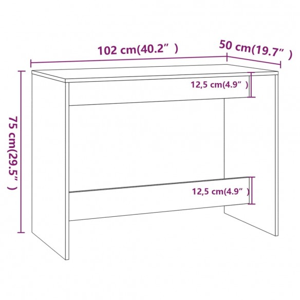 Ensembles de salle à manger 3 pcs Blanc brillant Aggloméré