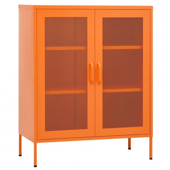 Armoire de rangement Orange 80x35x101,5 cm Acier