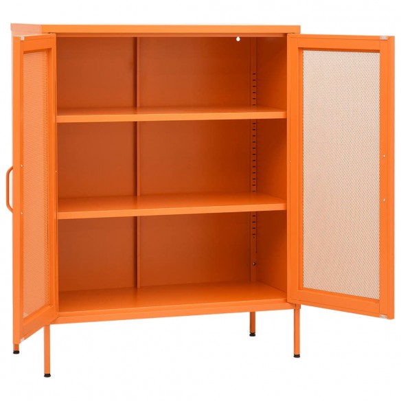 Armoire de rangement Orange 80x35x101,5 cm Acier