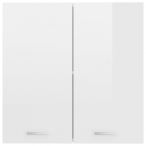 Armoire suspendue Blanc brillant 60x31x60 cm Aggloméré