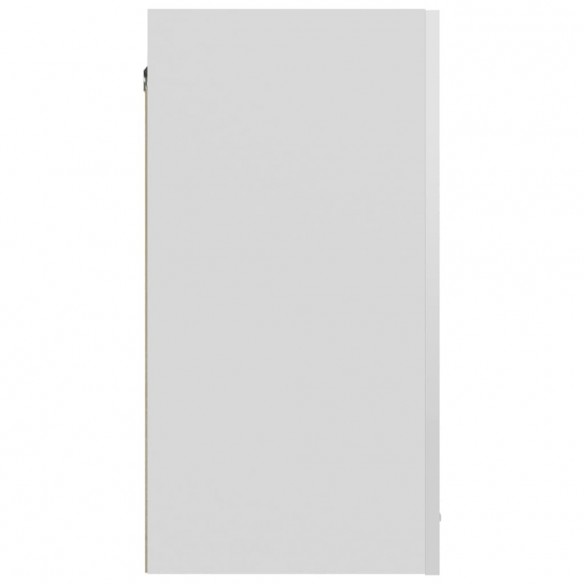 Armoire suspendue Blanc brillant 60x31x60 cm Aggloméré