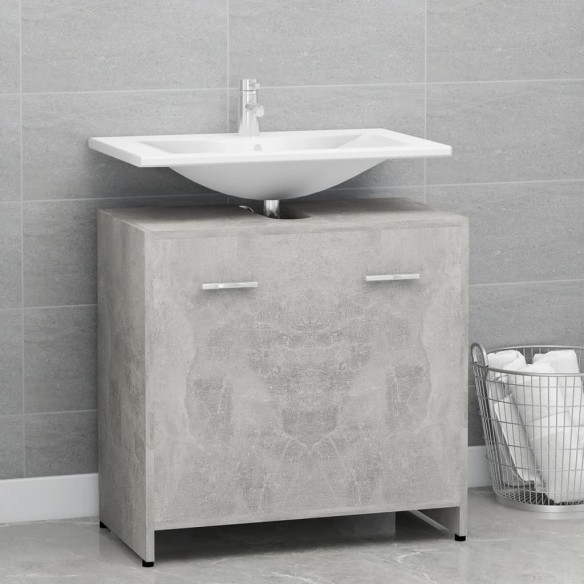 Armoire de salle de bain Gris béton 60x33x61 cm Aggloméré