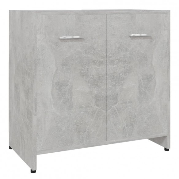 Armoire de salle de bain Gris béton 60x33x61 cm Aggloméré