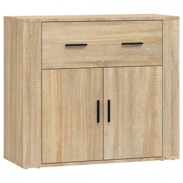 Buffet Chêne sonoma 80x33x70 cm Bois d'ingénierie