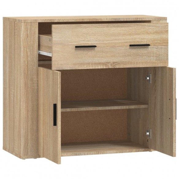 Buffet Chêne sonoma 80x33x70 cm Bois d'ingénierie