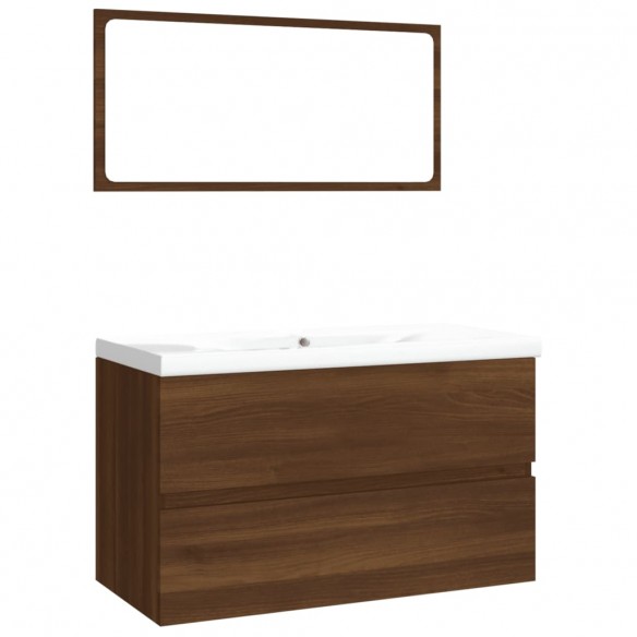 Meubles de salle de bain Chêne marron Bois d'ingénierie