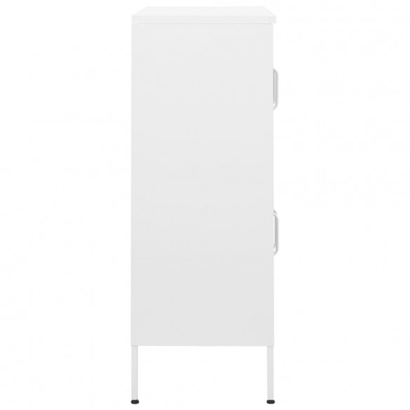 Armoire de rangement Blanc 80x35x101,5 cm Acier