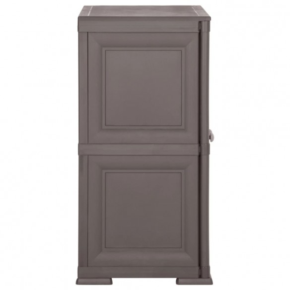 Armoire en plastique 79x43x85,5 cm Design de bois Gris