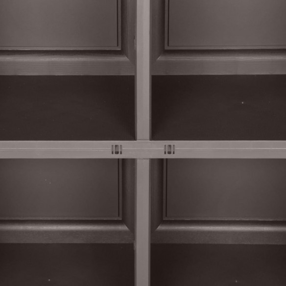 Armoire en plastique 79x43x85,5 cm Design de bois Gris