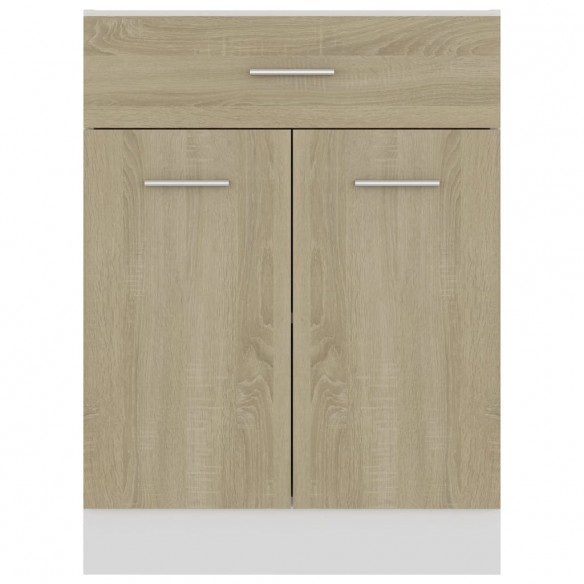 Armoire de plancher tiroir Chêne sonoma 60x46x81,5 cm Aggloméré