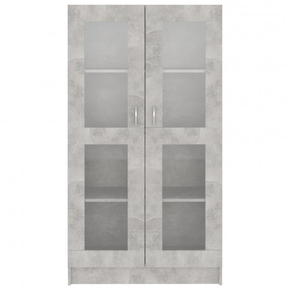 Armoire à vitrine Gris béton 82,5x30,5x150 cm Aggloméré