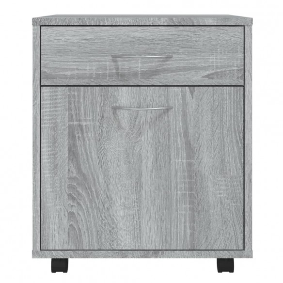 Armoire roulante Sonoma gris 45x38x54 cm Bois d'ingénierie