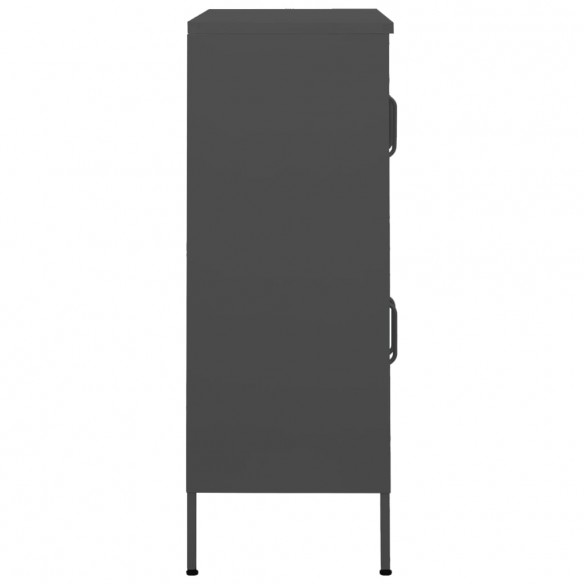 Armoire de rangement Anthracite 80x35x101,5 cm Acier